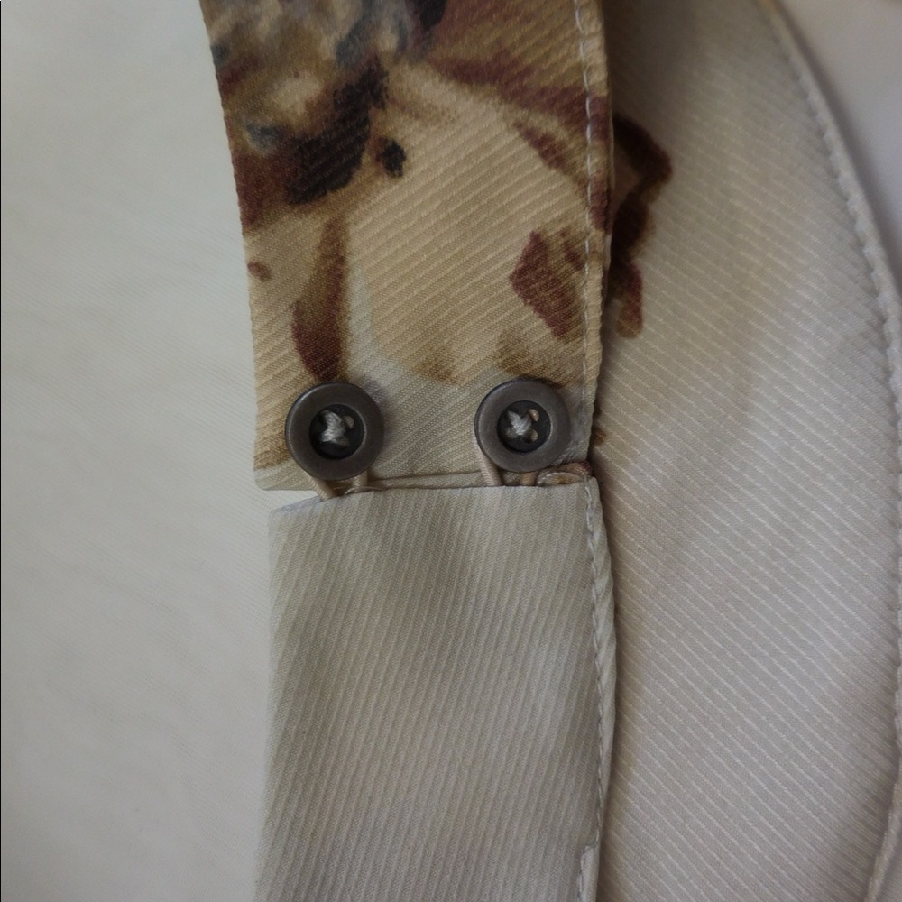 Stone Beige Floral Choker Romper (101) - Picture 10 of 12